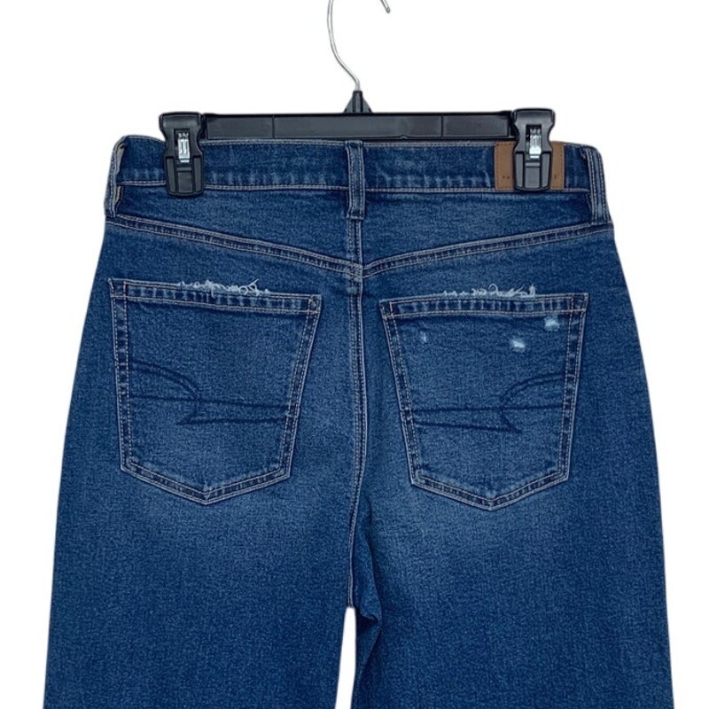 New American Eagle Womens Size 6 Super High Rise Baggy Straight Denim Jeans