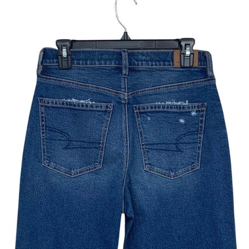 New American Eagle Womens Size 6 Super High Rise Baggy Straight Denim Jeans