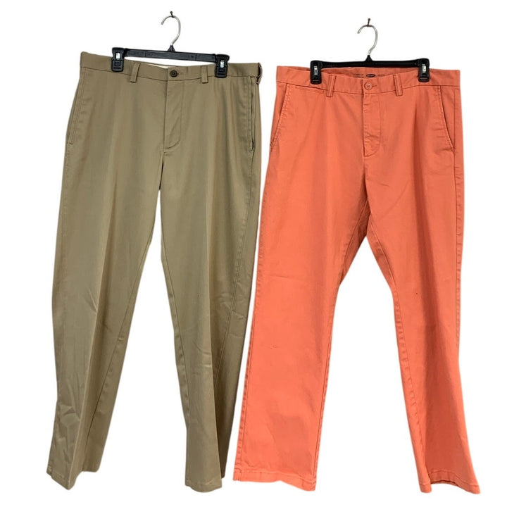 Lot of 2 Haggar Old Navy Mens Size 36X30 Cotton Blend H26 Ultimate Slim Pants