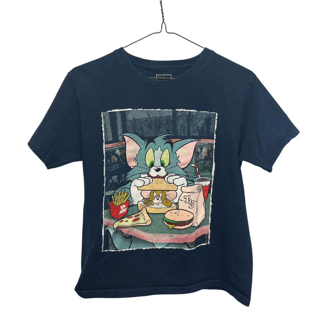 Tom &amp; Jerry Kids XL (14/16) 100% Cotton Short Sleeve Crew Neck Tee Shirt