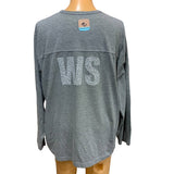 Wingspan Inspired Mens 3XL Northern Cardinal Red Bird Custom Upcycled Henley