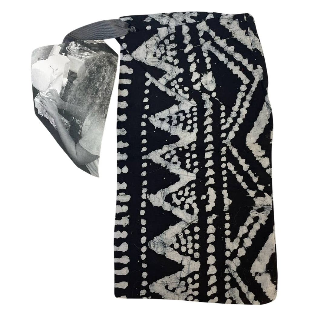 Set of 3 New Handmade Batik Printed Fabric Small Ribbon Drawstring Gift Bags