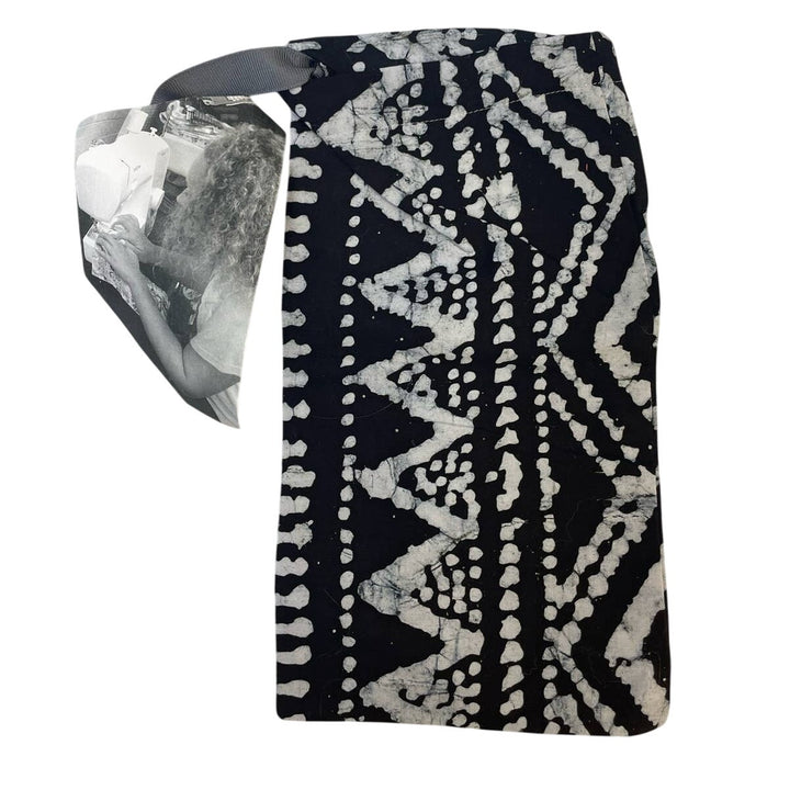 Set of 3 New Handmade Batik Printed Fabric Small Ribbon Drawstring Gift Bags