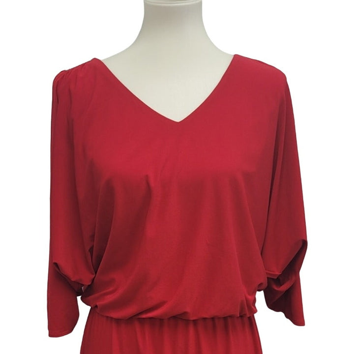 Style &amp; Co Womens 4 PolySpandex Cold Shoulder Half Sleeve Blouson Dress