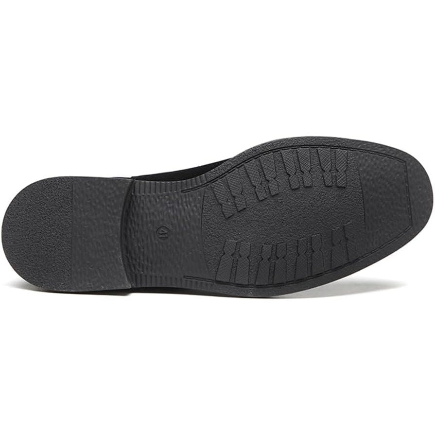 New Decardz Mens Size 10.5 Black Faux Suede Slip On Chelsea Classic Ankle Boots