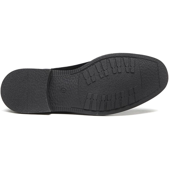 New Decardz Mens Size 10.5 Black Faux Suede Slip On Chelsea Classic Ankle Boots
