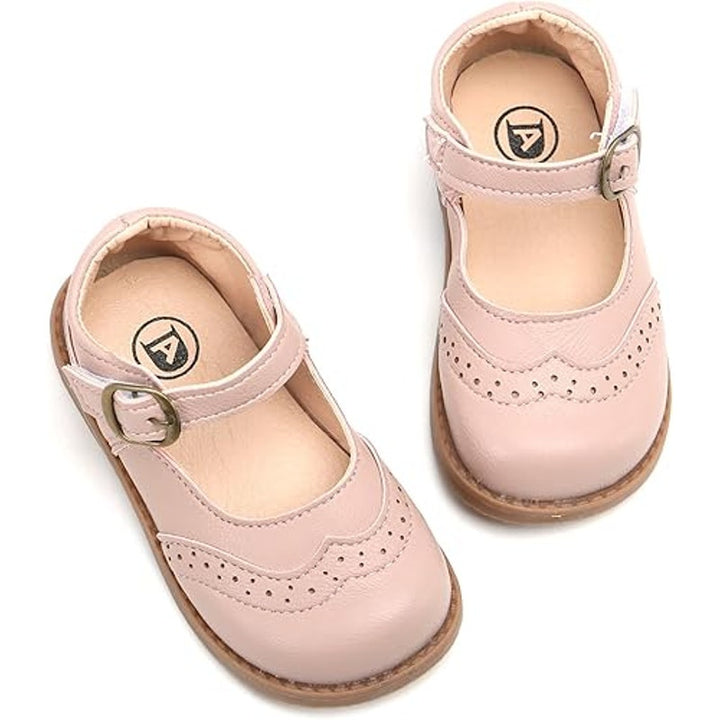 Dadawen Toddler Girls Size 10 Pink Classic Mary Jane Latch &amp; Hook Close Shoes