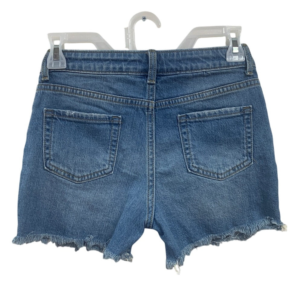 New Cat &amp; Jack Girls Large (10/12) Stretch Cotton Distressed Jean Cutoff Shorts