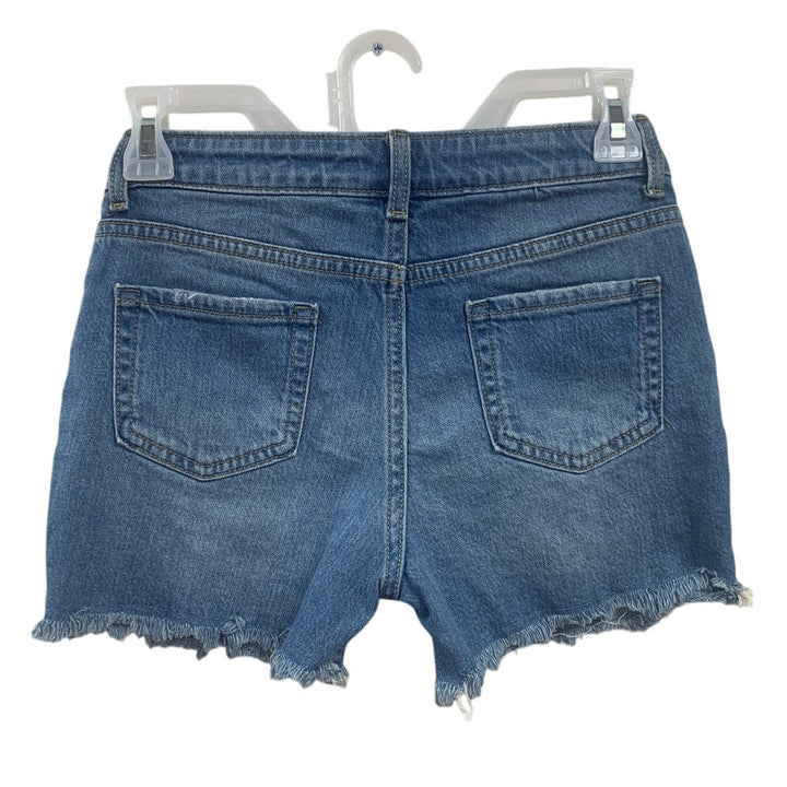 New Cat &amp; Jack Girls Large (10/12) Stretch Cotton Distressed Jean Cutoff Shorts