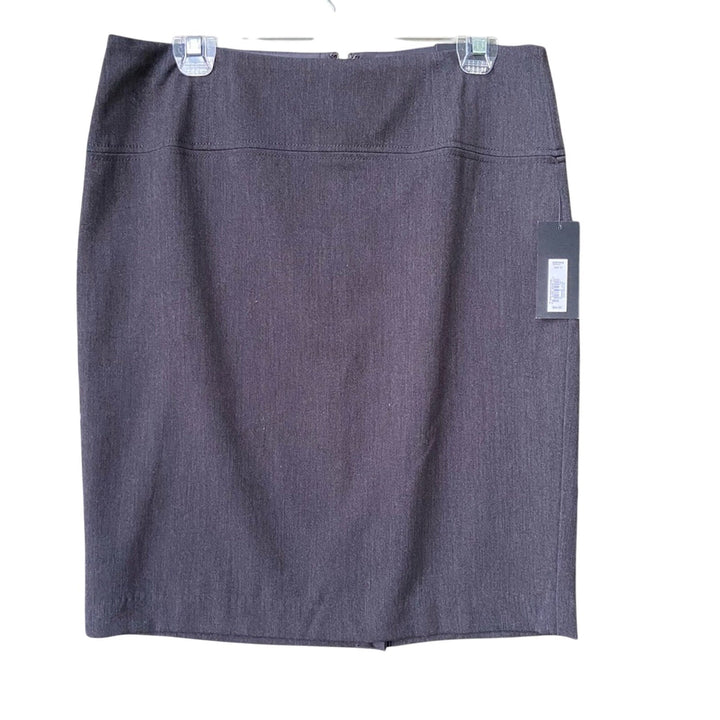 NWT New Apt. 9 Womens Size 10 Gray Fully Lined Career Pieced Yoke Pencil Skirt