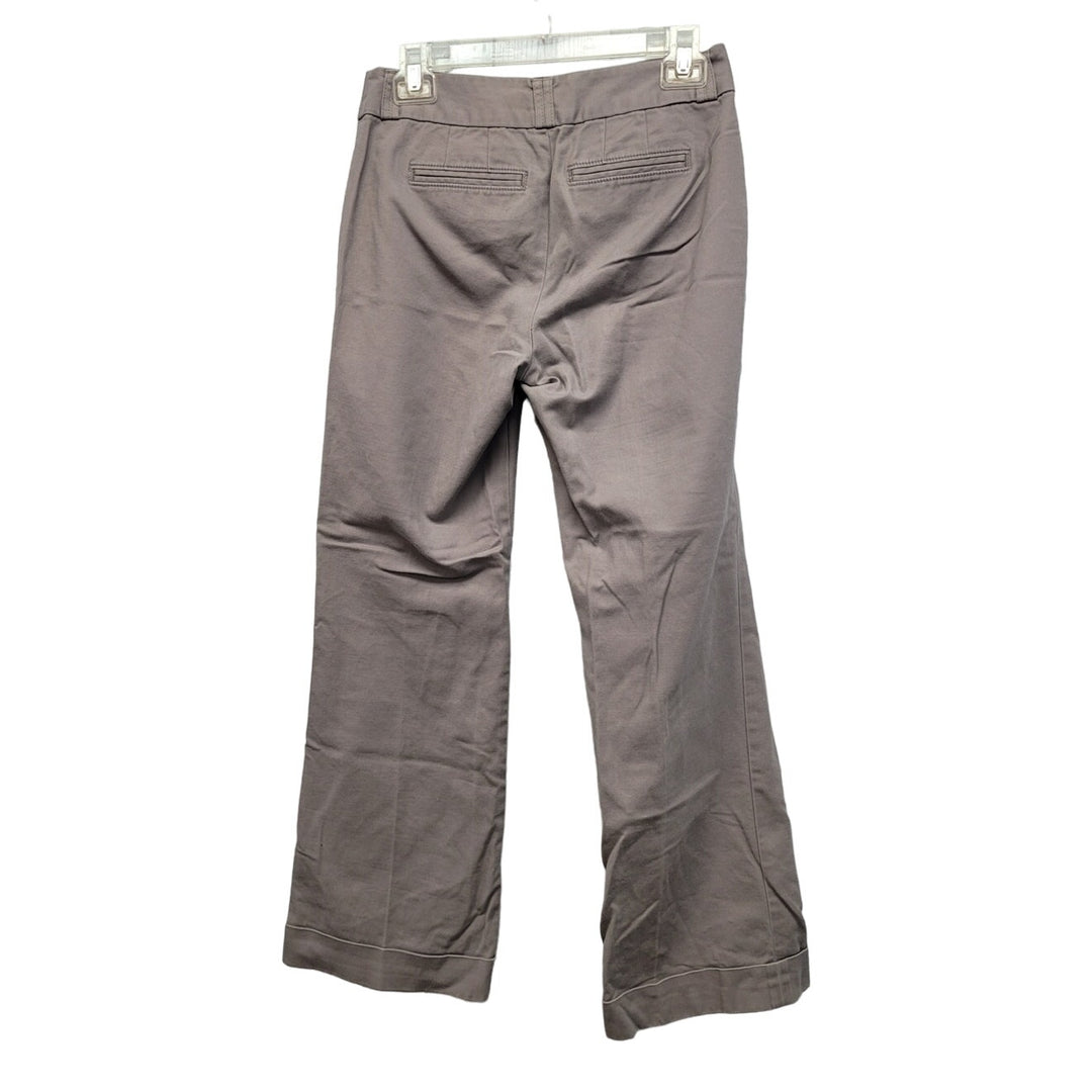 Banana Republic Womens Size 2 Short Jackson Fit Chino Flat Front Cuffed Pants