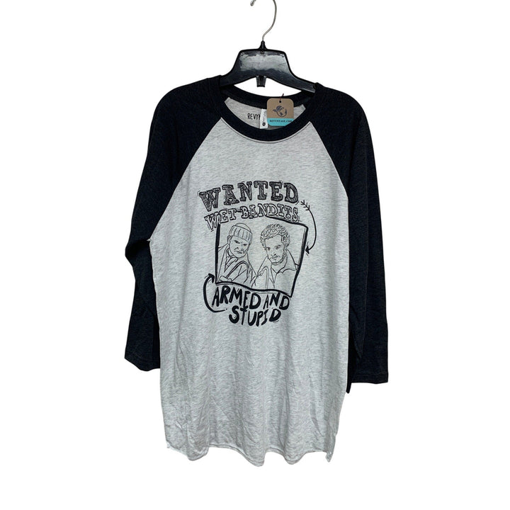 New Hand Printed Womens XXL Home Alone Wanted Wet Bandits Armed &amp; Stupid Tee