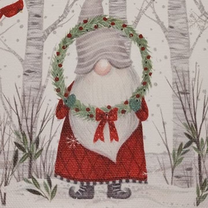 Light Up Battery Operated Christmas Winter Troll Canvas Wall Hanging Art