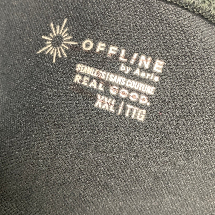 New Offline by Aerie Womens XXL Long Sleeve Crew Neck Cropped Activewear Top