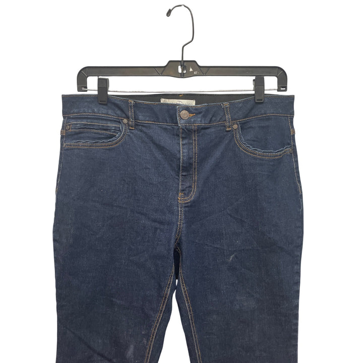 Est 1946 Womens Size 16 Hi-Rise Rough Hem Stretch Cotton Denim Blue Jeans