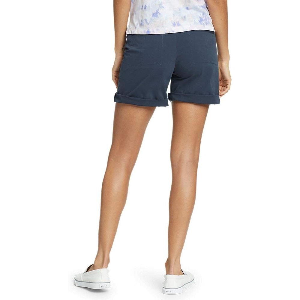New Eddie Bauer Womens Size 0 Gray Cotton Nylon Guides Day Off Utility Shorts