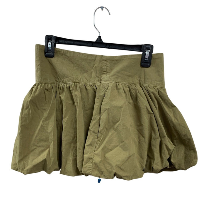 New American Eagle Womens Size 4 Army Olive Green Stretch Cotton Bubble Skort