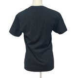 Hand Printed Upcycled Small Cotton Planet Earth Day Short Sleeve Crew Tee Shirt