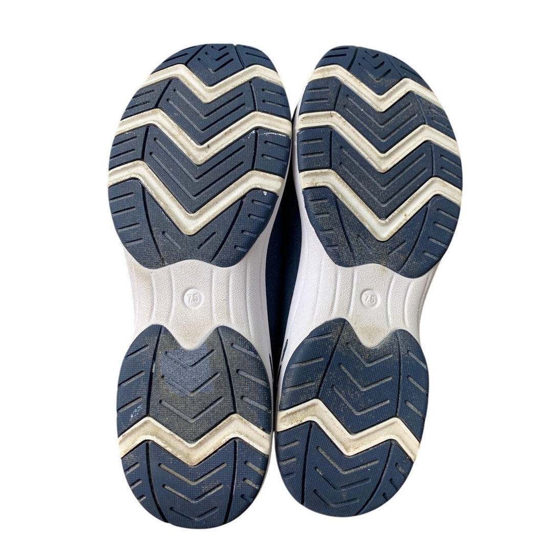 Dream Pairs Womens Size 7.5 Navy Blue White Slide On Mule Sneaker Athletic Shoes