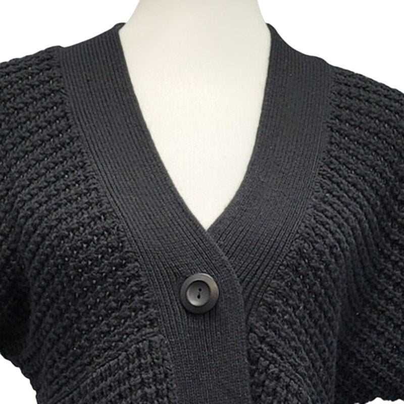 Oh Baby Womens Large 100% Acrylic Short Sleeve Maternity Knit Cardigan Sweater