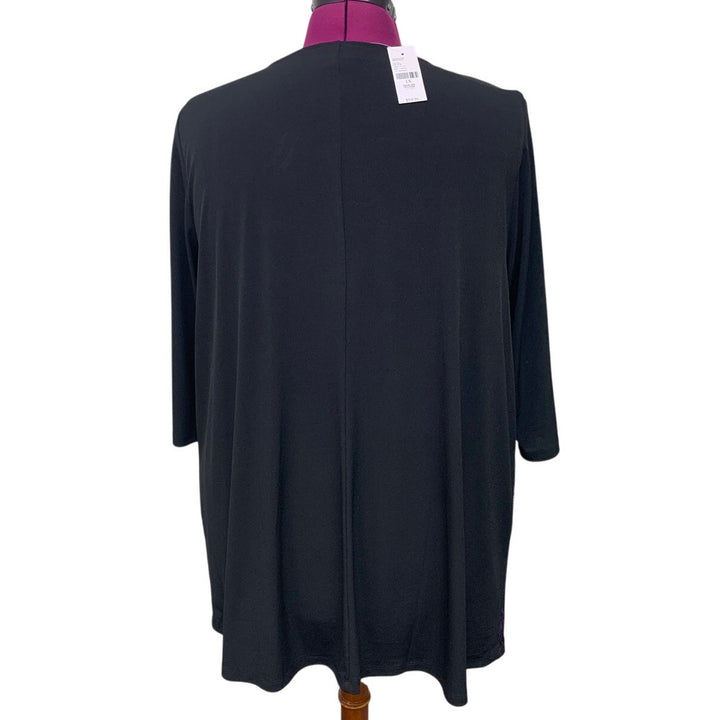NWT New Catherines Womens Plus Size 1X Any Wear Washable Long Tunic Top