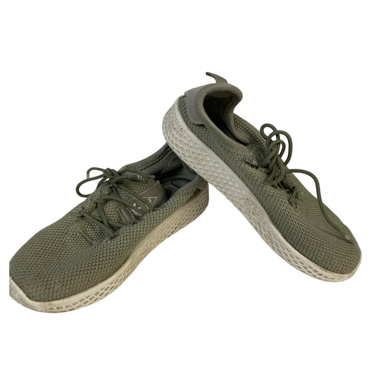 2 Pairs Adidas Boys Size 10 Blue Tan Pharrell Williams Ortholite Sneaker Shoes