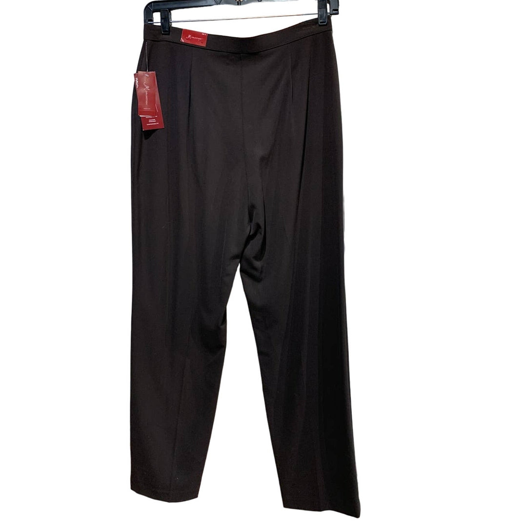New JM Collection 12 Magic Pant Slimming Career Chocolate Brown Washable Pants