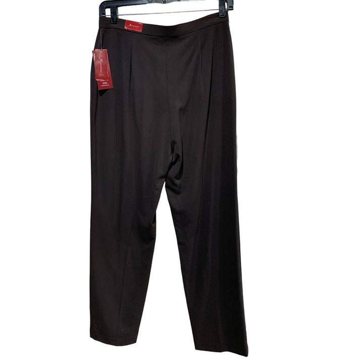 New JM Collection 12 Magic Pant Slimming Career Chocolate Brown Washable Pants