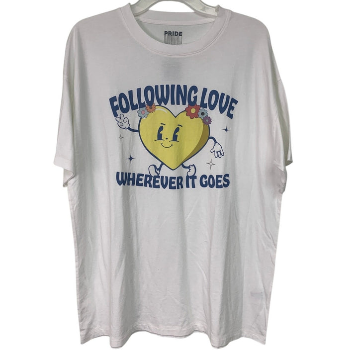 New American Eagle Mens Medium Following Love Wherever It Goes Short Sleeve Tee