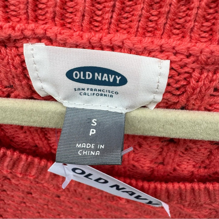 NWT New Old Navy Womens Small Cotton Blend Long Sleeve Knit Sweater