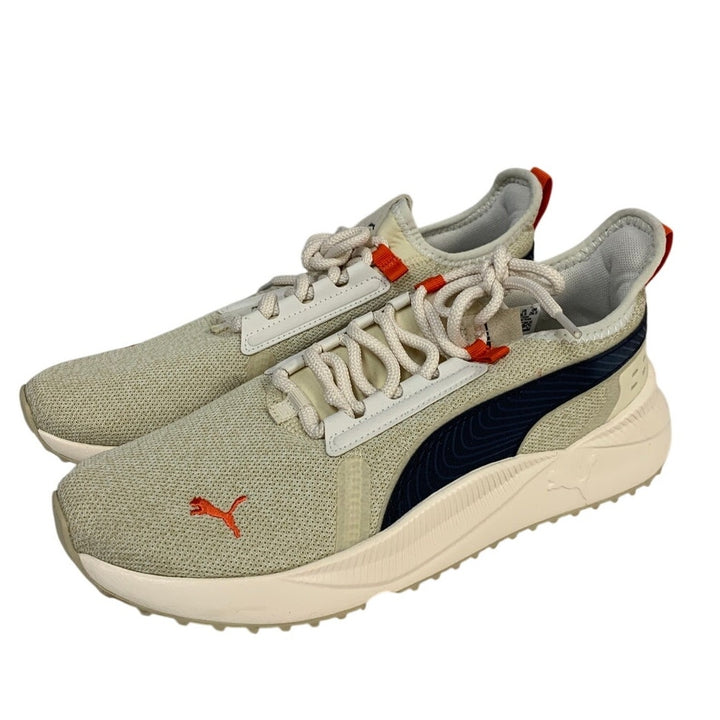 Puma Mens Size 7.5 Beige Sneakers Soft Foam Lace Up Low Top Slip On Shoes