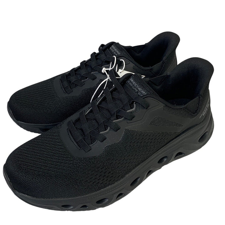 Skechers Mens Size 13 Black Mesh Hands Free Swift Fit Athletic Sneaker Shoes