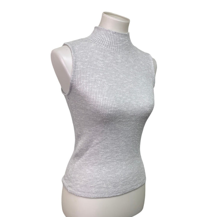 2 New American Eagle Womens Small Sleeveless Side Tie Mock Turtleneck Tops