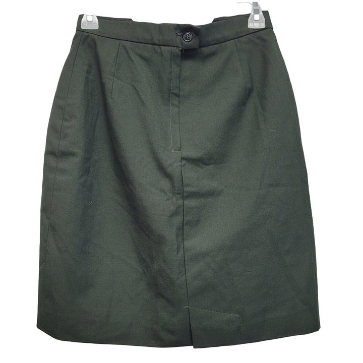 DSCP Omega Apparel Womens Size 8MT Olive Green Polyester Wool Pencil Skirt