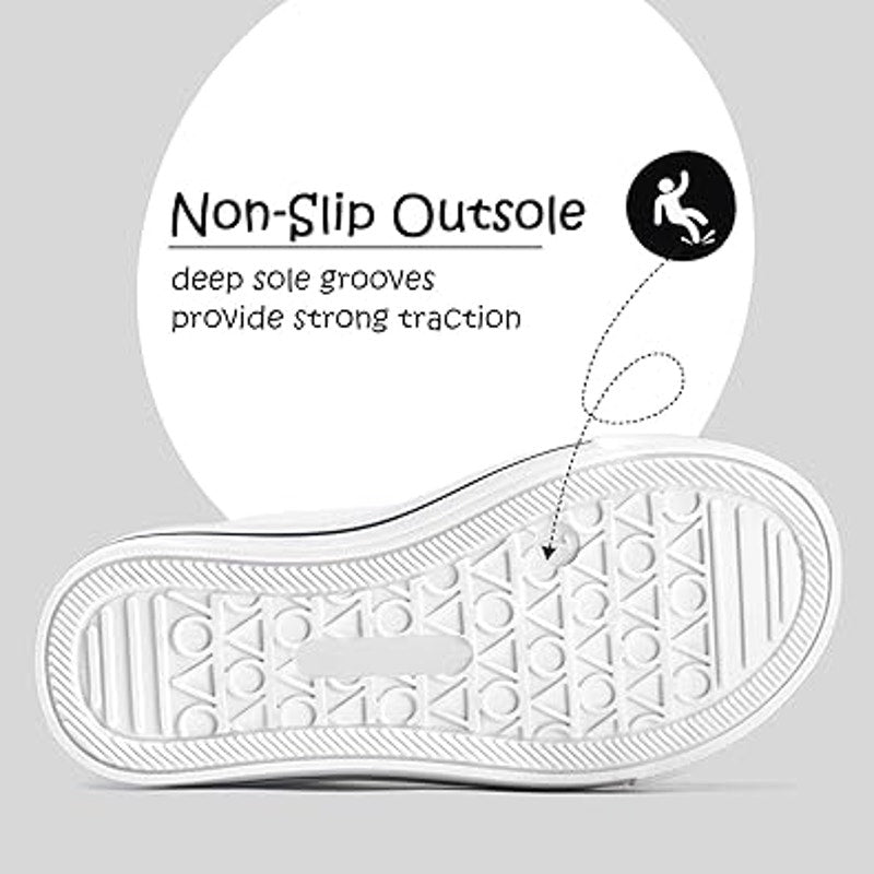 K KomForme Little Kid Size 12 White Basic Double Hook Loop Strap Sneaker Shoes