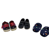Spiderman Cat & Jack Boys 7/8 Tennis Athletic Hook & Loop Shoes Dino Slippers