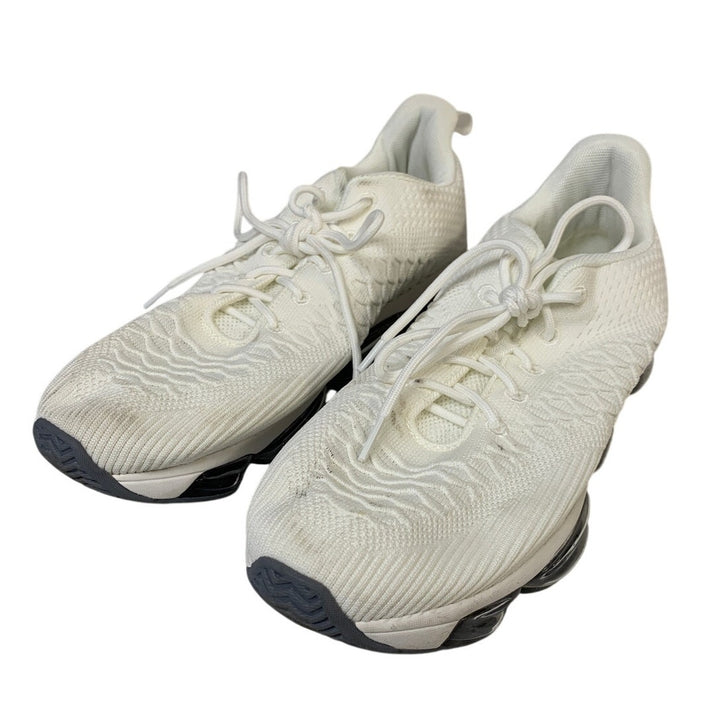 Pozvnn Mens Size 11.5 White Sneakers Lace Up Low Top Athletic Running Shoes