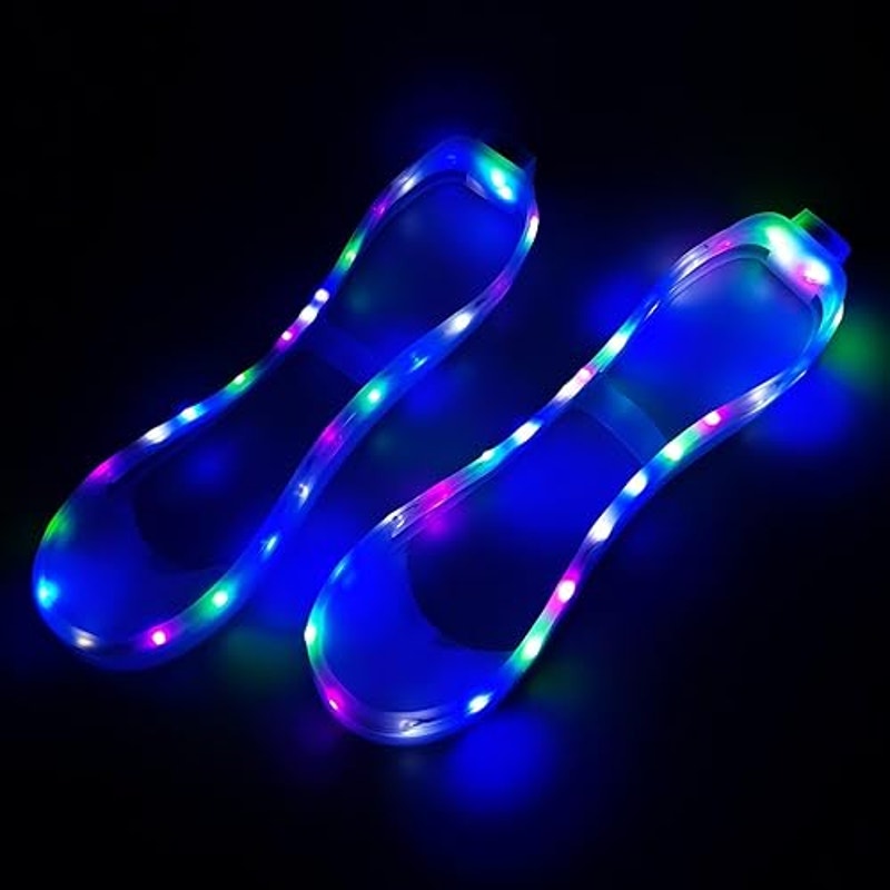 New Mens Size 10-11 Luminous Shoes Covers LED Shoe Lights Sneakers Night Running