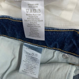 2 Everlane Womens Size 4 PolyCotton White Blue Denim Jean Short Shorts w Pockets