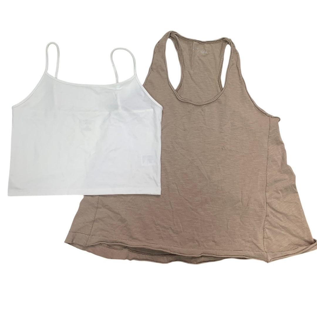 New American Eagle Womens Large Racer Back Thin Strap Heathered Tank Tops