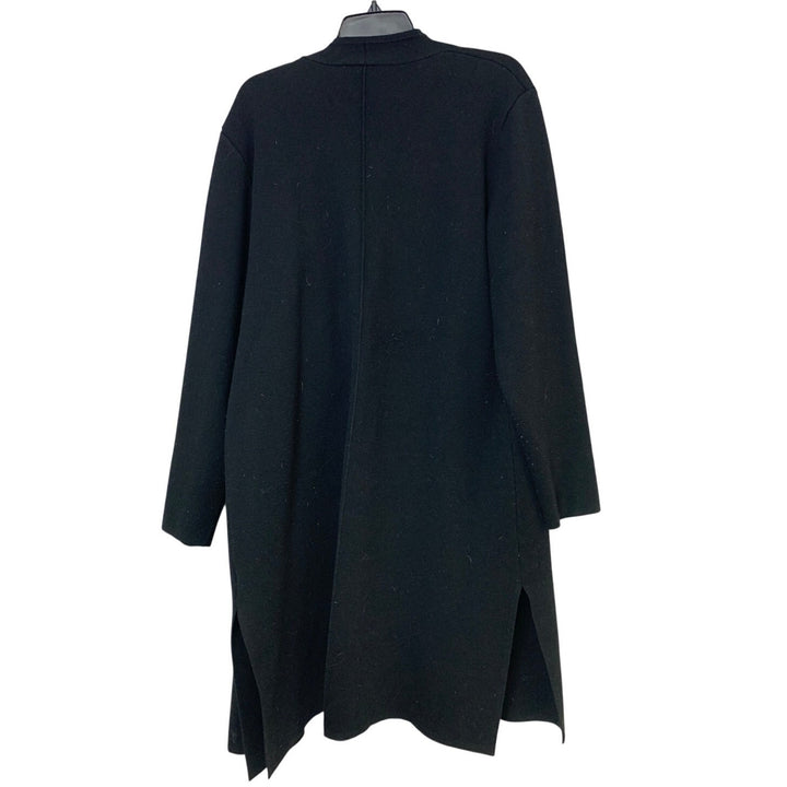 Lillusory Womens XL Black Long Sleeve Open Front Knit Cardigan Sweater