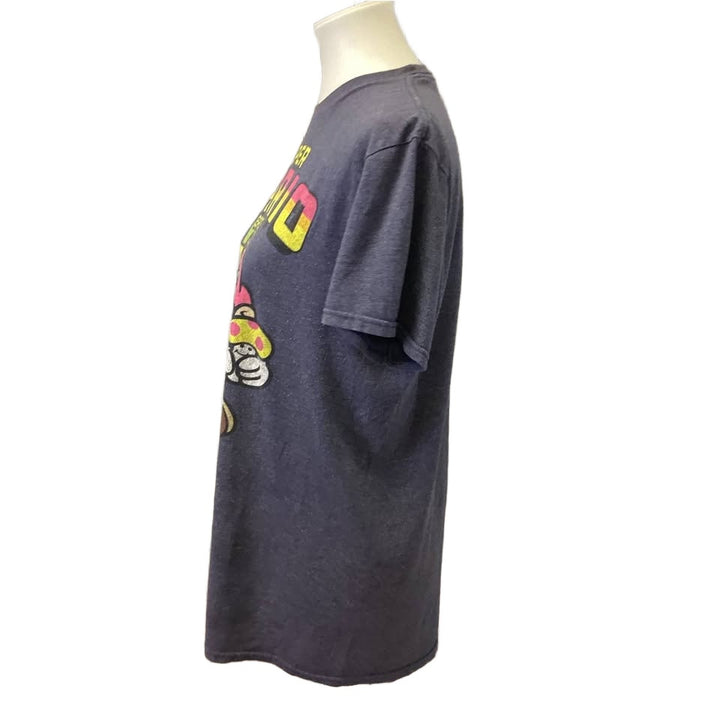 Super Mario Bros Medium Cotton Blend Short Sleeve Bowser Goomba Tee Shirt