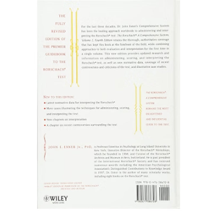 The Rorschach Basic Foundations and Principles of Interpretation Vol 1 4th Ed