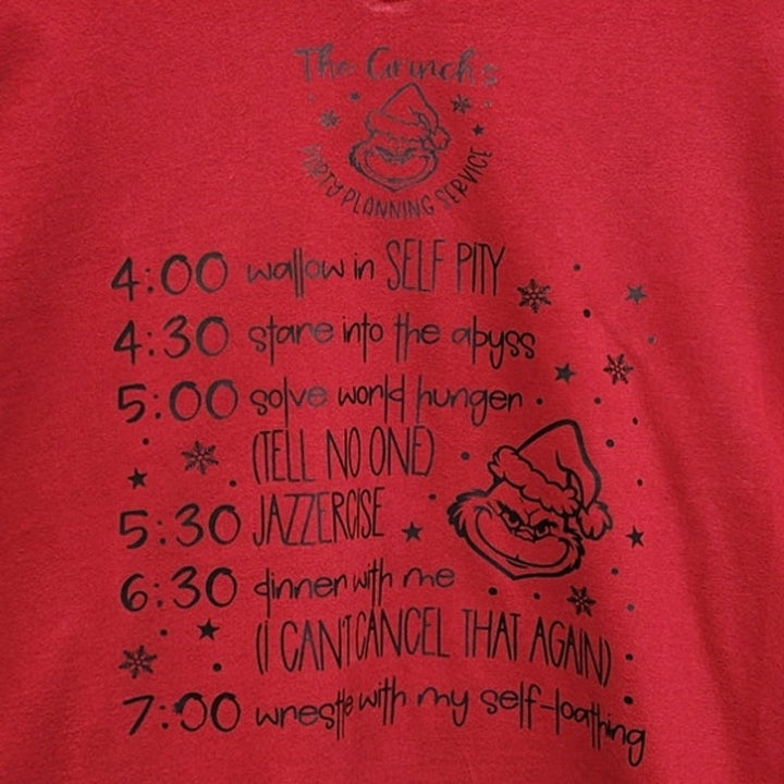 Hand Printed Women XL Grinch&