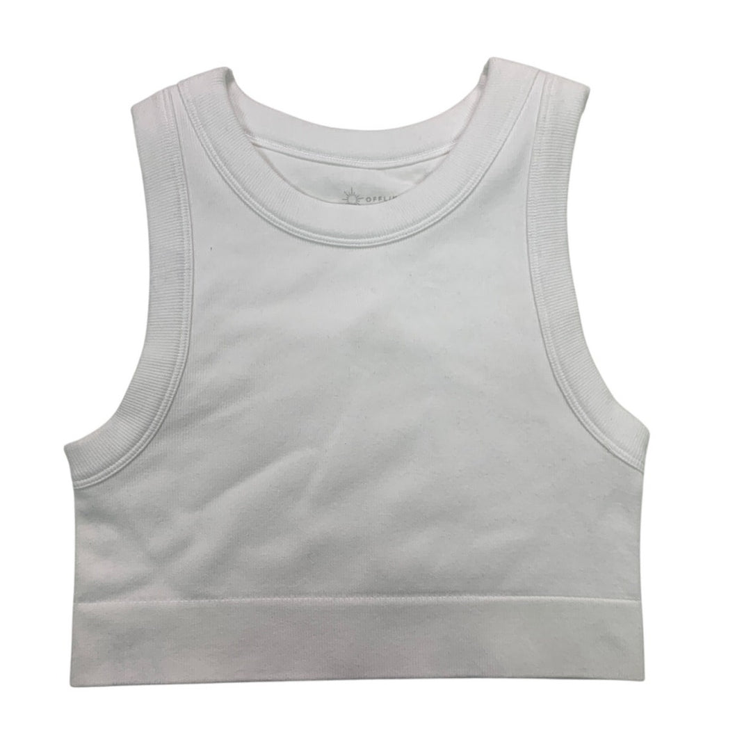 NWT New Offline by Aerie Womens Small Sleeveless Ribbed Cropped Athletic Top