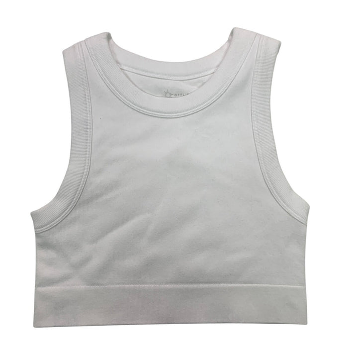 NWT New Offline by Aerie Womens Small Sleeveless Ribbed Cropped Athletic Top