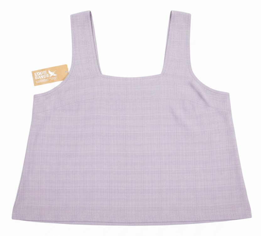 New Eddie Bauer Womens Purple Sleeveless Suns Up Cotton Blend Gauze Tank Top