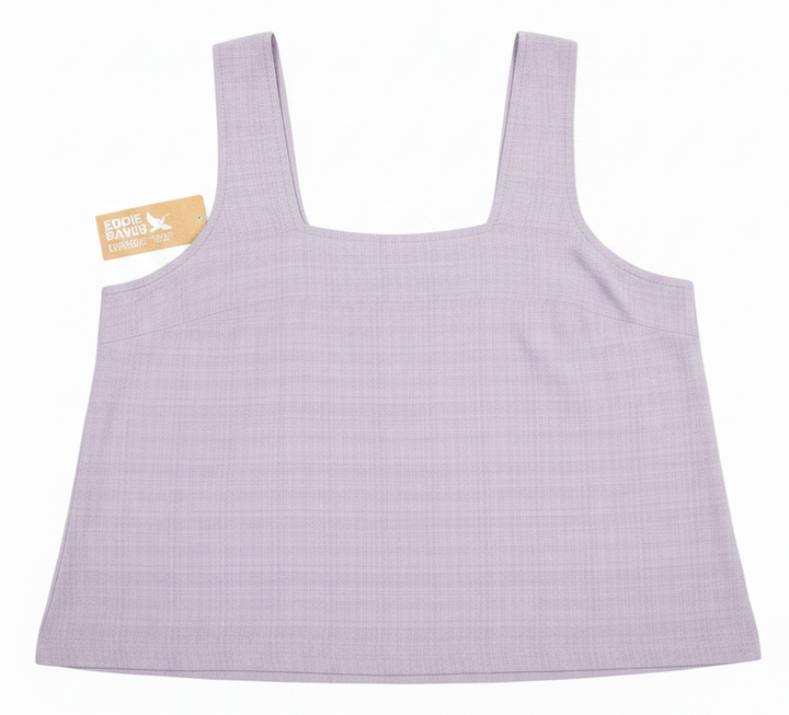 New Eddie Bauer Womens Purple Sleeveless Suns Up Cotton Blend Gauze Tank Top