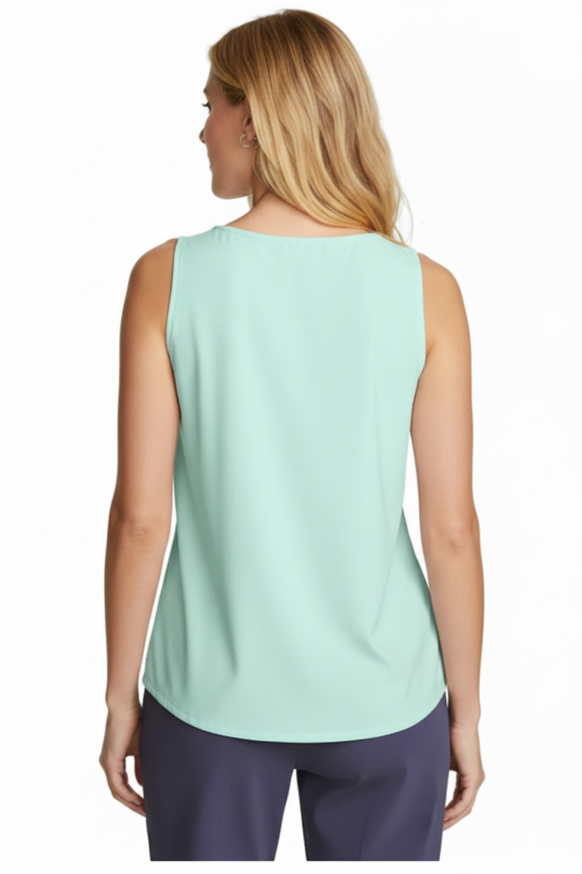 Light Aqua Tank Top - Back View