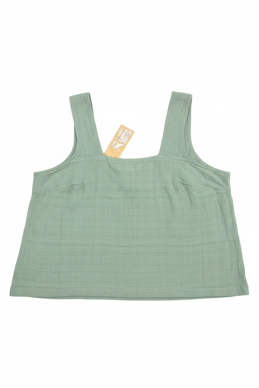 Sage Green Tank Top - Back View